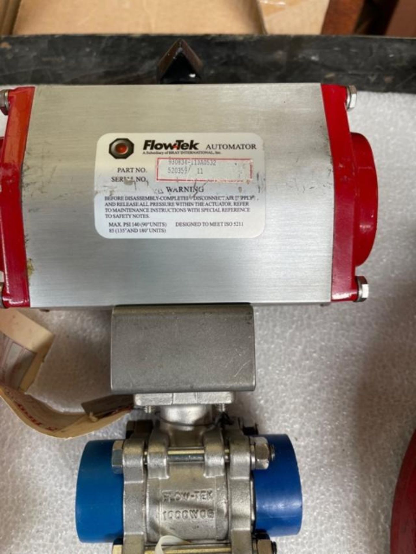 4 INCH WITH REVOLVE, 8 INCH WAFER VALVE, BREE 1 INCH 1” STAINLESS STEEL BALL VALVE WITH PNEUMATIC - Image 5 of 8