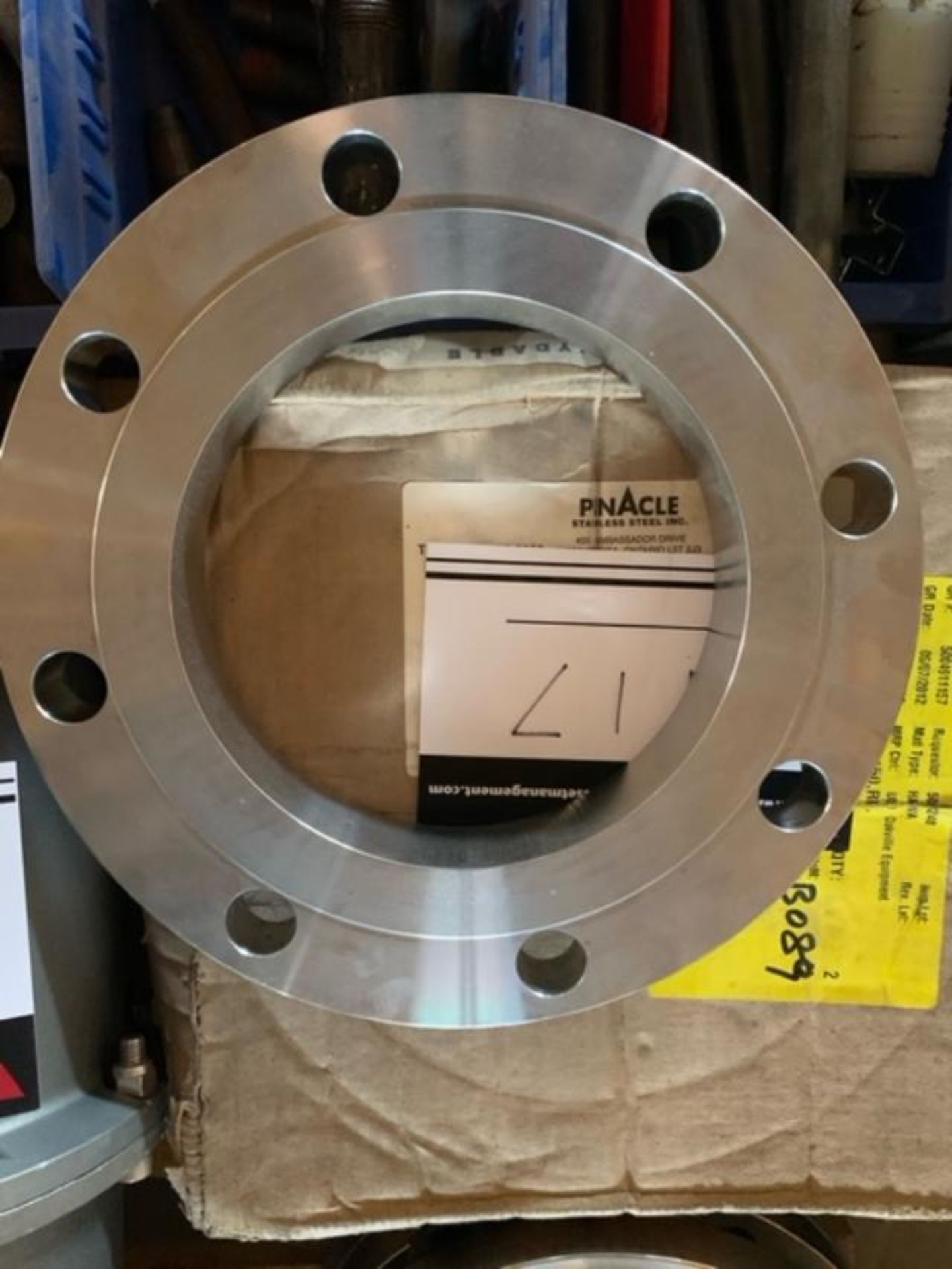 316 STAINLESS STEAL 6” FLANGE 8 BOLT X 6 PIECES - Image 2 of 3