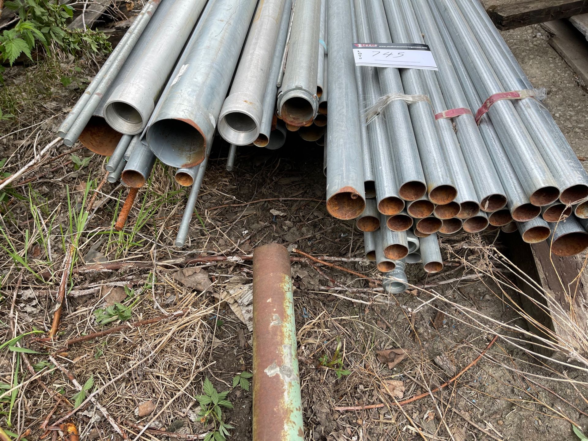 LOT OF ASST CONDUIT & THREADED RODS - Image 2 of 2