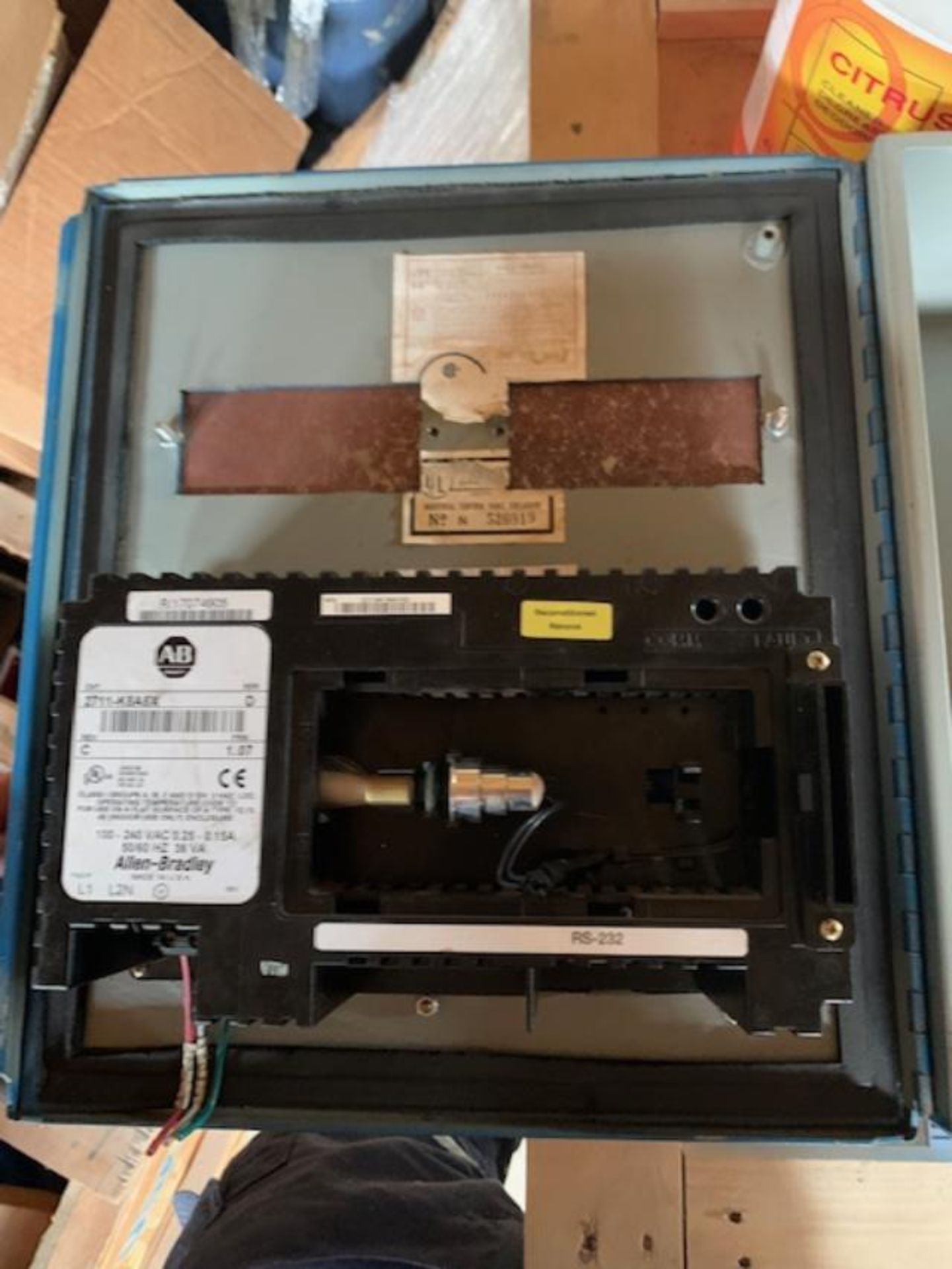 ALLEN-BRADLEY PANELVIEW 550, 100-240 VAC 0.25-0.15A, 50/60 HZ 36 VA, CAT #2711-K5A5X, RIGGING FEE $ - Image 3 of 3