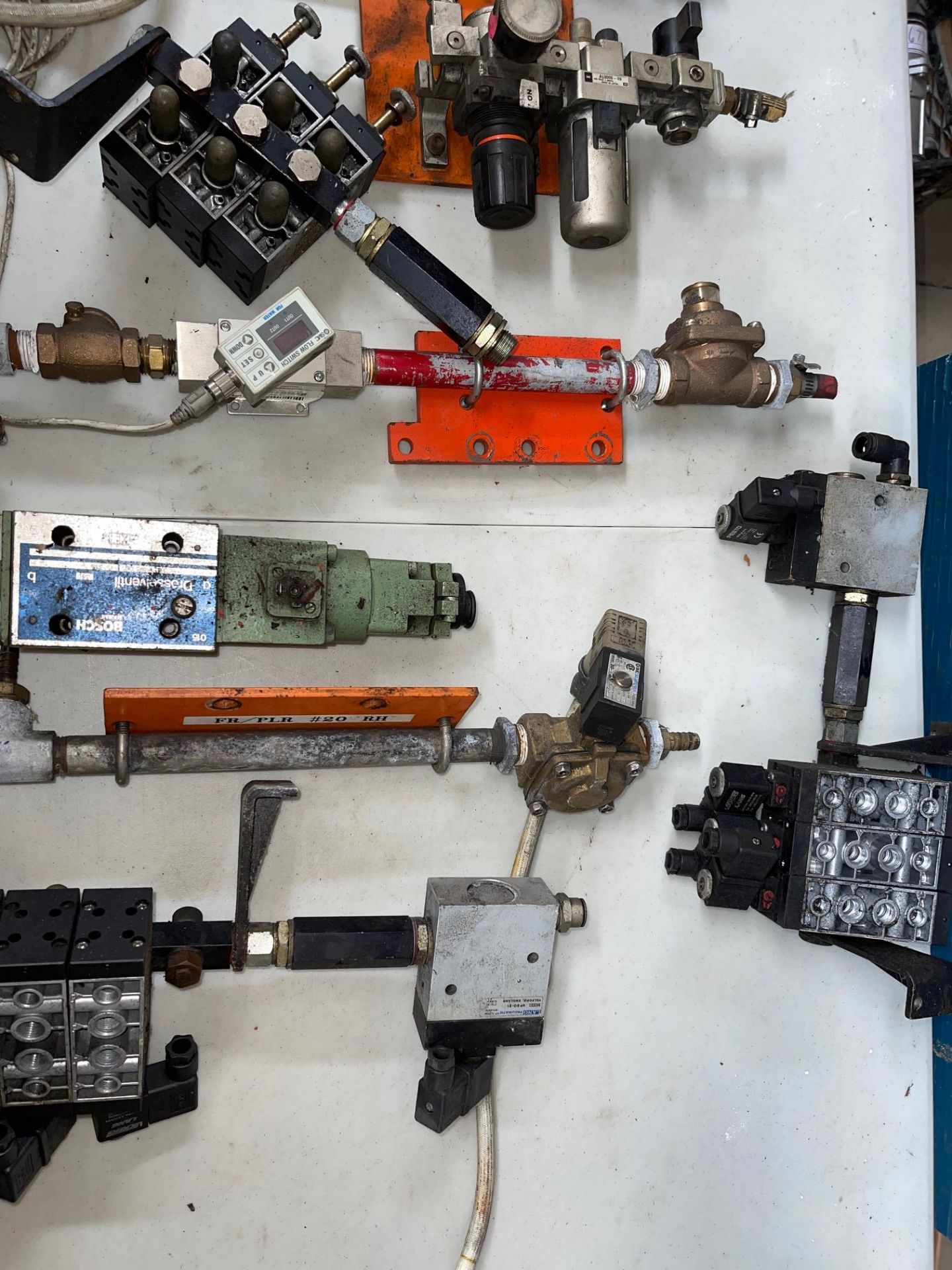 LOT OF SMC DIGITAL FLOW READERS, REGULATORS, WATER SEPARATOR’S, SOLENOID SWITCHES AND GAUGES,