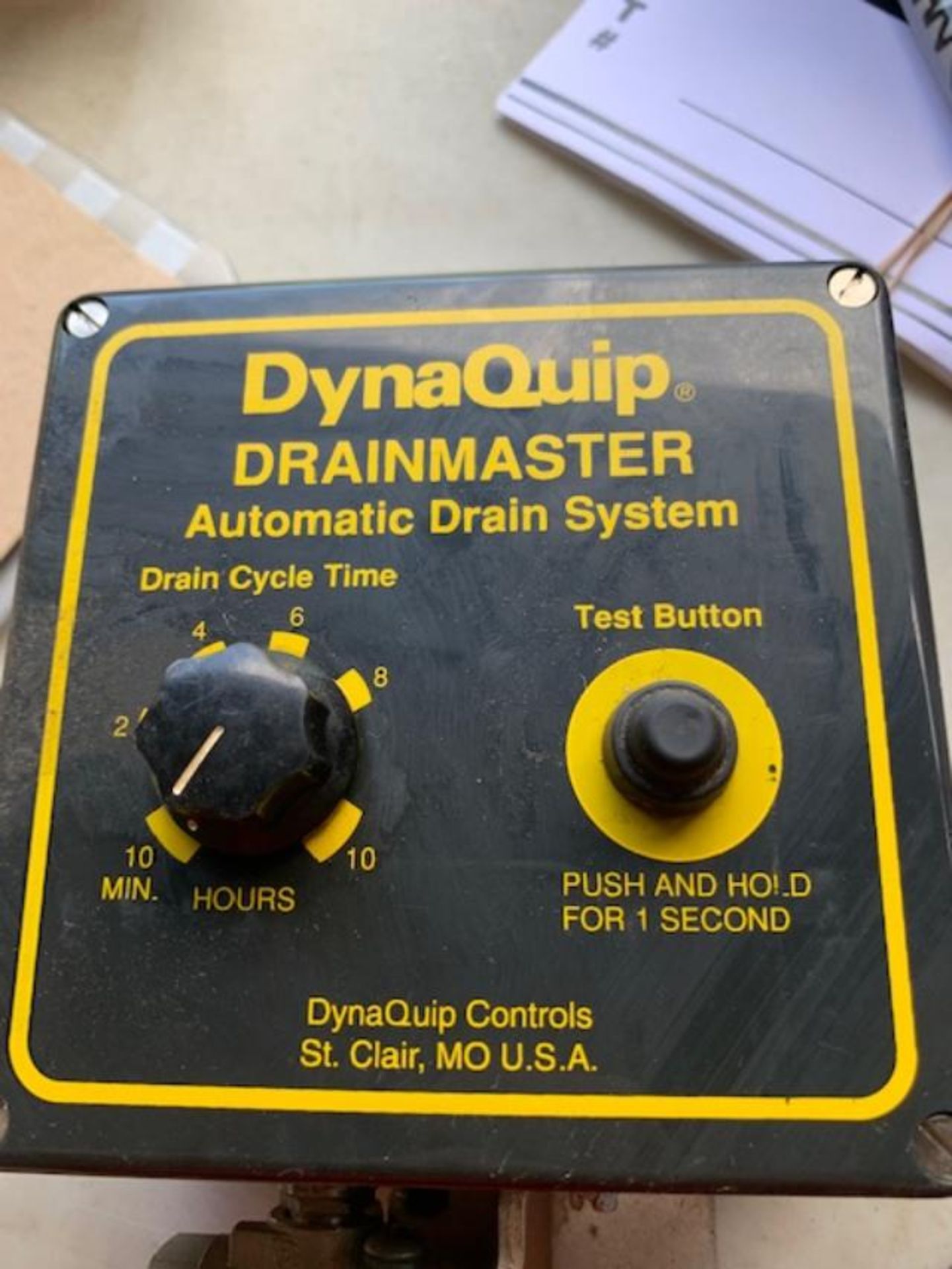 DYNAQUIP DRAINMASTER, AUTOMATIC DRAIN SYSTEM, 2000 CWP, PN 135, 1/4 DN 8, GF8M, 90MM X 10MM, RIGGING