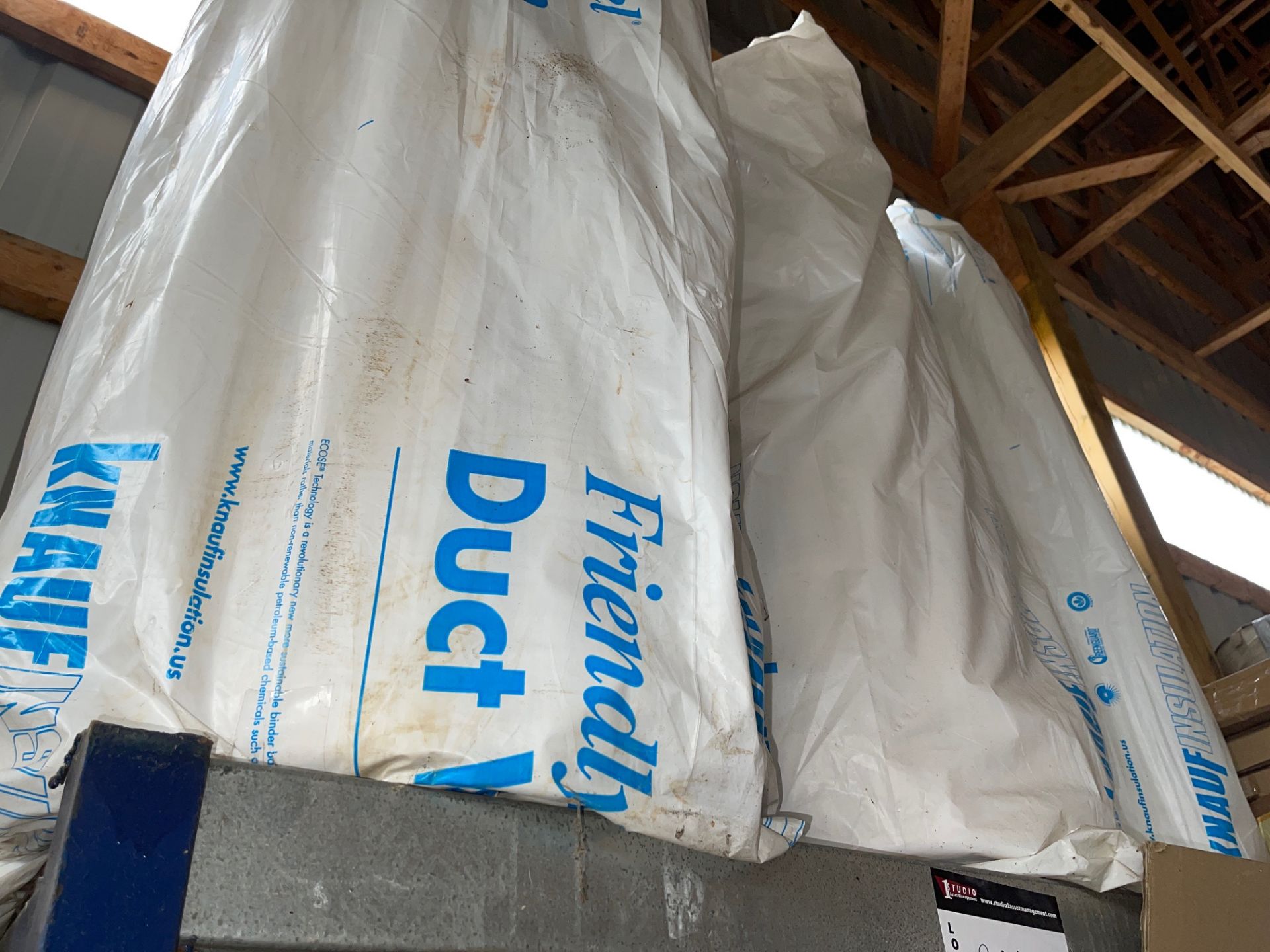 LOT OF 3 BAGS OF WRAP INSULATION, 48”X 100 FT EACH, RIGGING FEE $