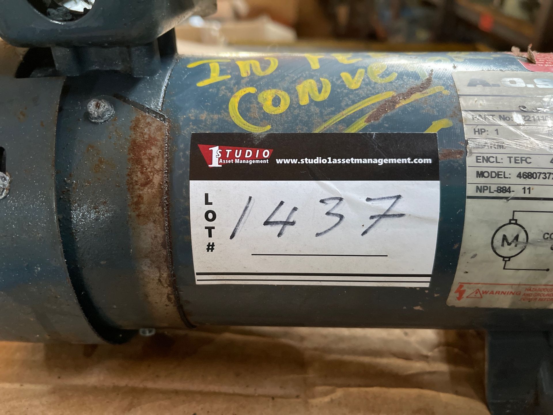 VARIABLE SPEED DC MOTOR; RMP 1725, 1HP