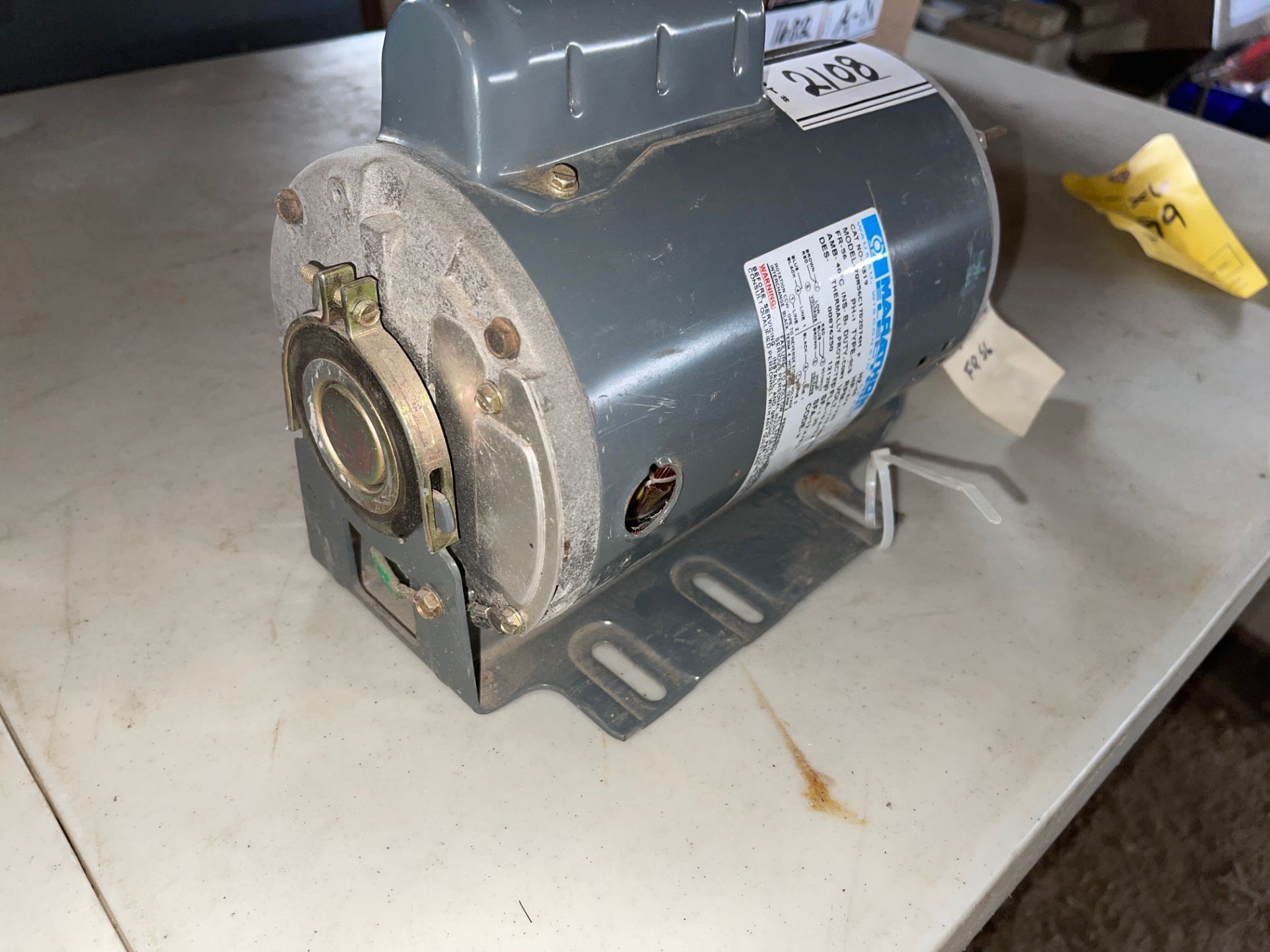 MARATHON THREE-QUARTER HORSEPOWER ELECTRIC AC MOTOR, 1725 RPM, 115/ 280/230, RIGGING FEE $ - Image 2 of 4