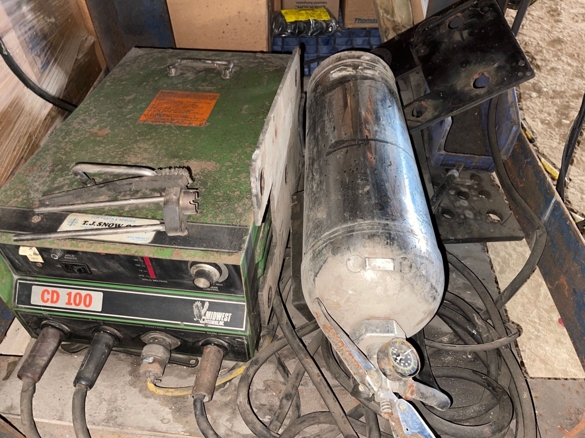 LOT/(2)STUD WELDERS, HBSPMK-20, PN-KES 1600, 110V, 3AMP, APPROX 20’ CORD & GUN, MIDWEST FASTENERS - Image 4 of 8