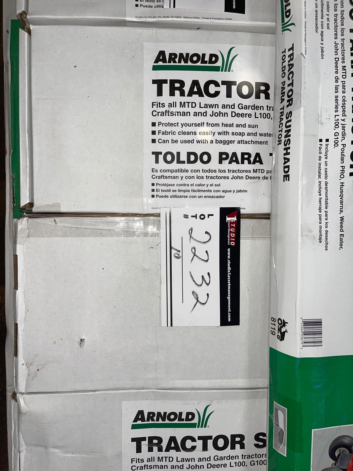 LOT OF ARNOLD TRACTOR SUNSHADES AND TOOL CARRIEA FIT ALL, MTD, PAULON, JOHN DEERE, HUSCAVARNA APPROX - Image 3 of 3