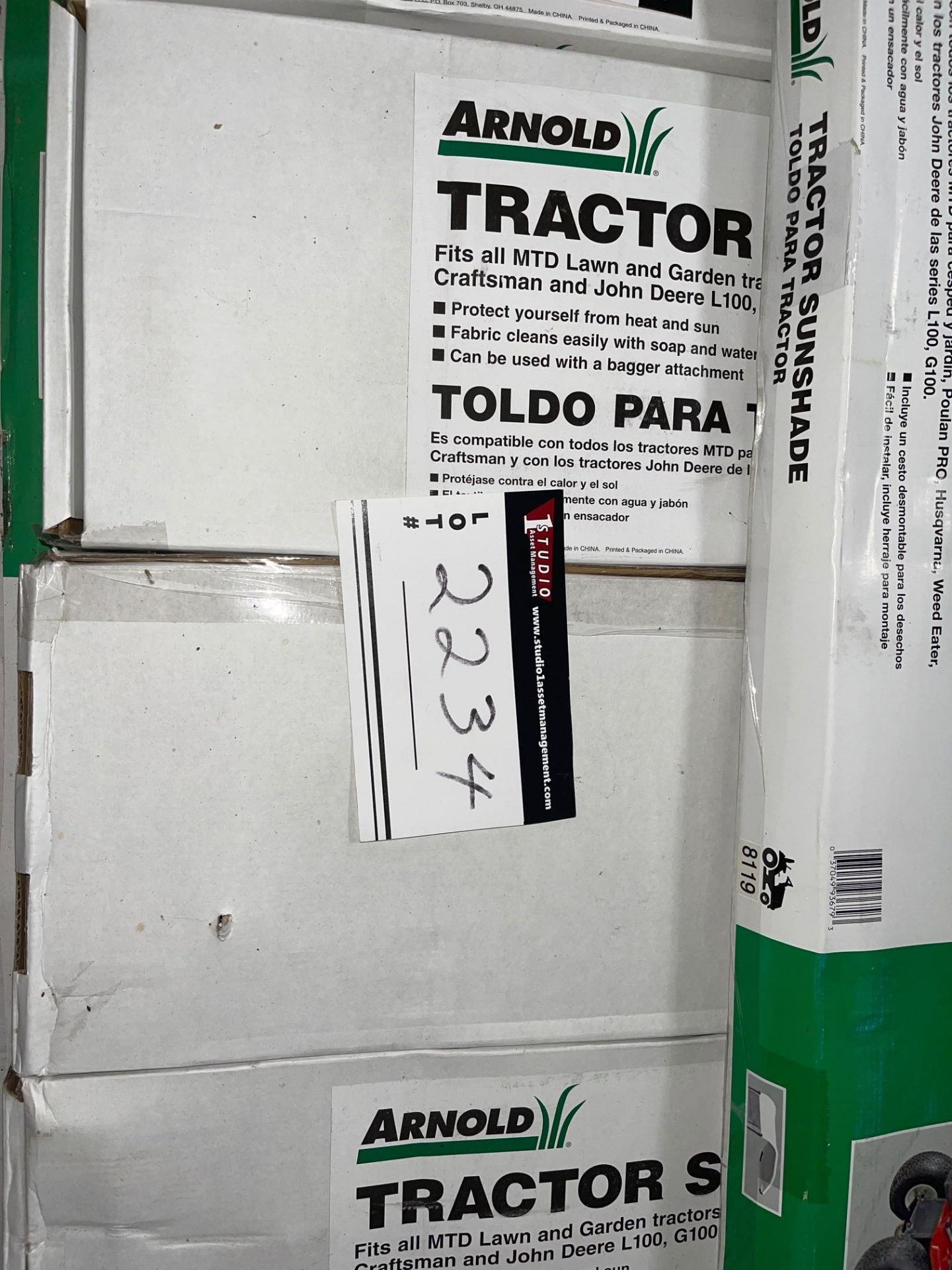 LOT OF ARNOLD TRACTOR SUNSHADES AND TOOL CARRIEA FIT ALL, MTD, PAULON, JOHN DEERE, HUSCAVARNA APPROX - Image 3 of 3