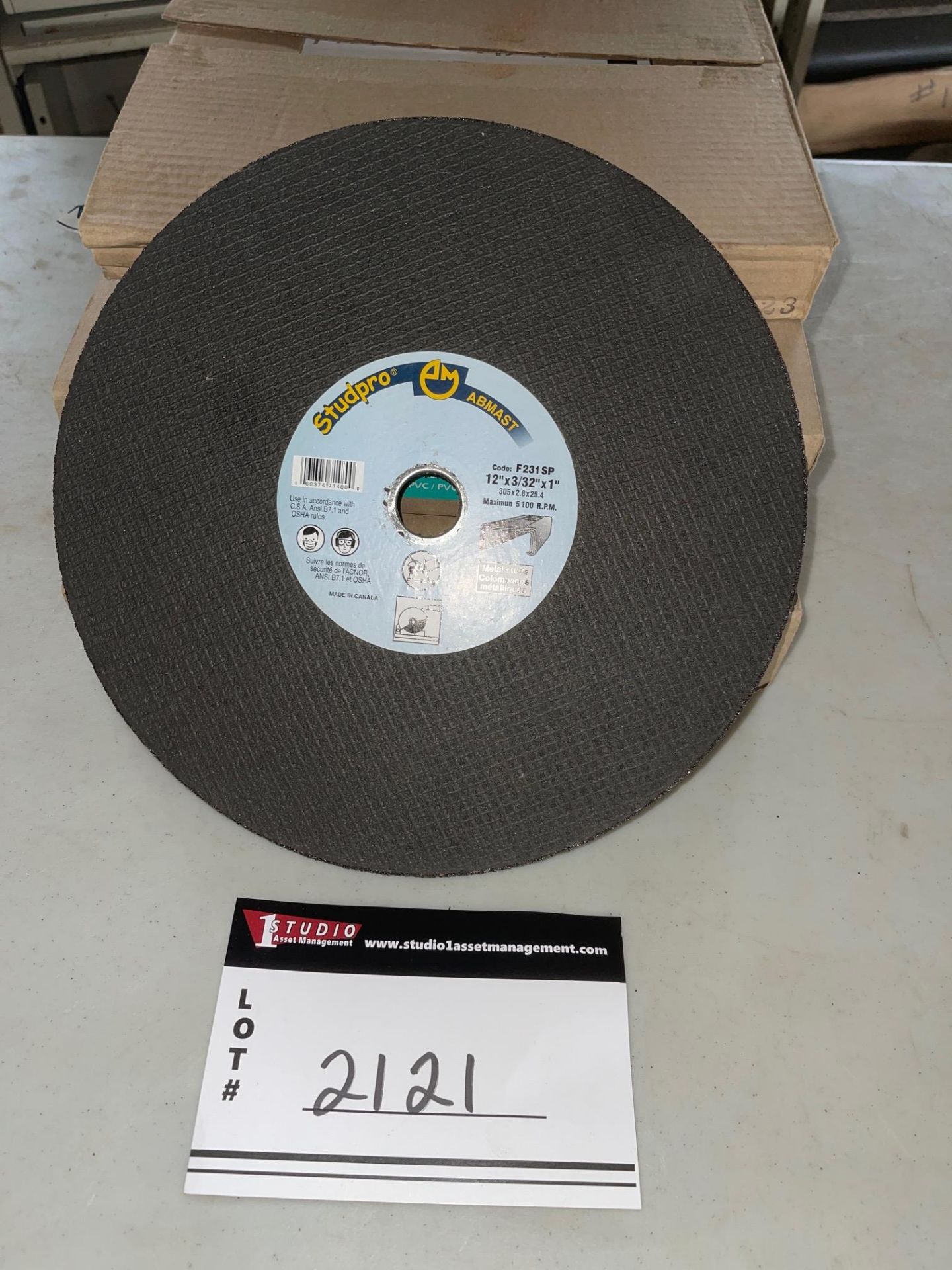 LOT OF QTY 10, 12" X 3/32" X1”, STEEL CUT OFF BLADES, QTY 20, 12"X 5/32" X 1“, TOYAN/PVC CURRENT