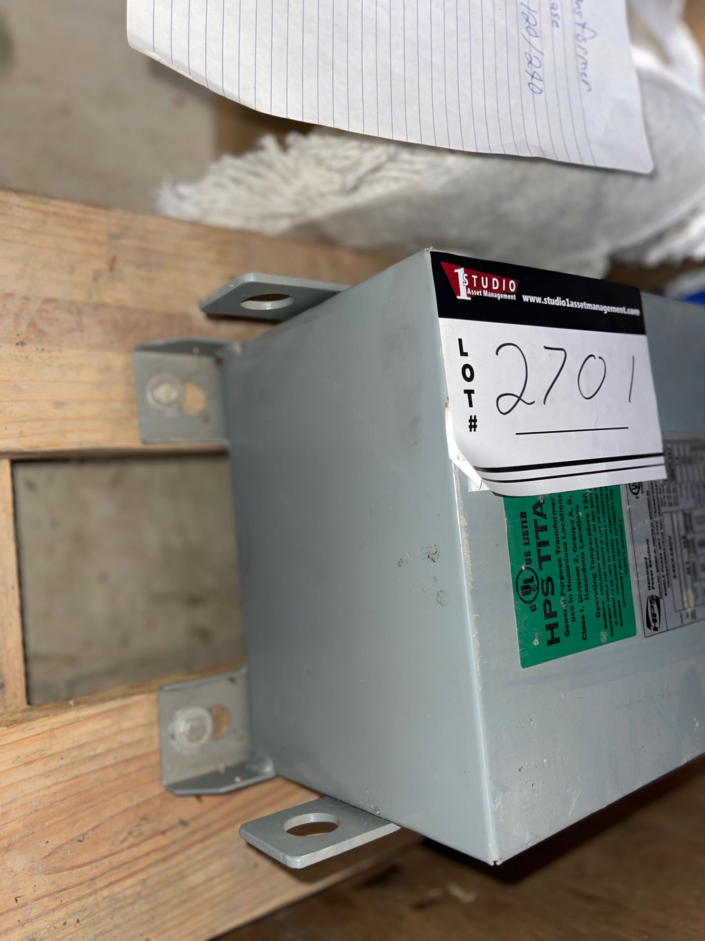 HAMMOND TRANSFORMER SINGLE PHASE, 240/480 TO 120/240, 7.5 KVA, WEIGHS 115 POUNDS, NEW - Image 2 of 3