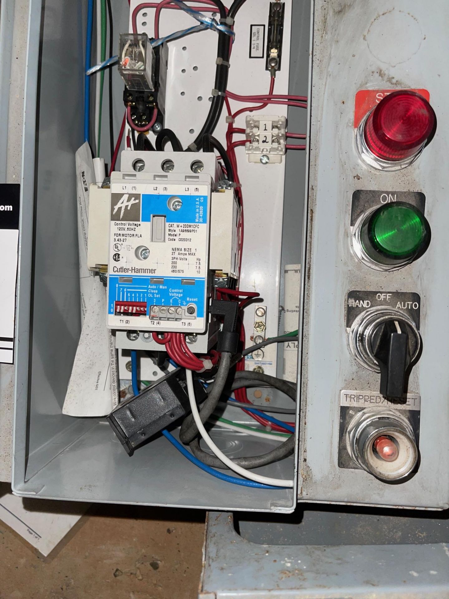 CUTLER HAMMER 2A92937G11, OVERLOAD PROTECTIN SETTINGS FOR SIZE 1 THREE-PHASE STARTERS, COMBINATION - Image 3 of 3