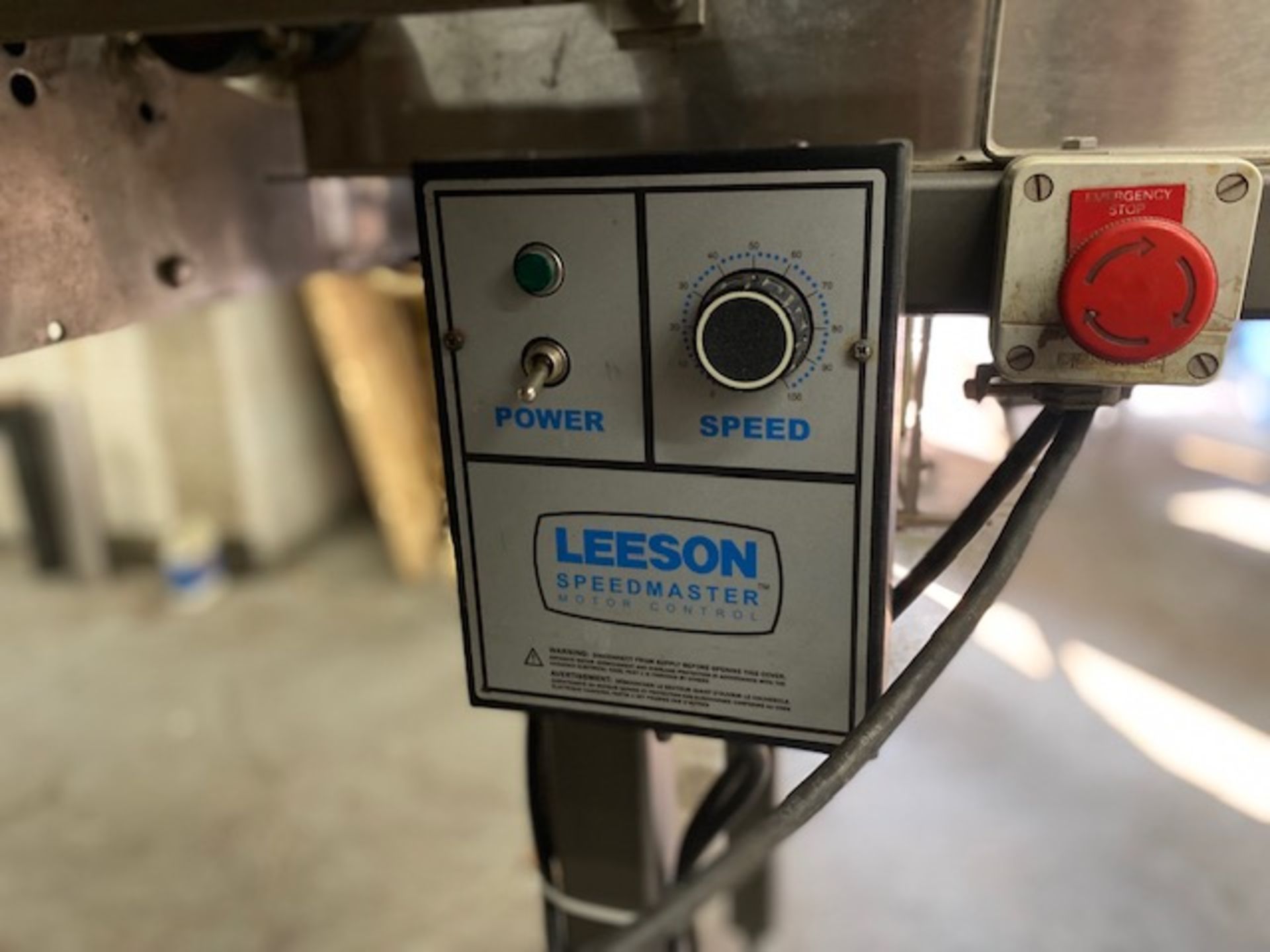 LEESON ANGEL CONVEYOR BELT, L-SHAPED (LENGTH - BELT 1 & 2 - 55" & 33"; WIDTH - BELT 1 & 2 - 23 " & - Image 3 of 5