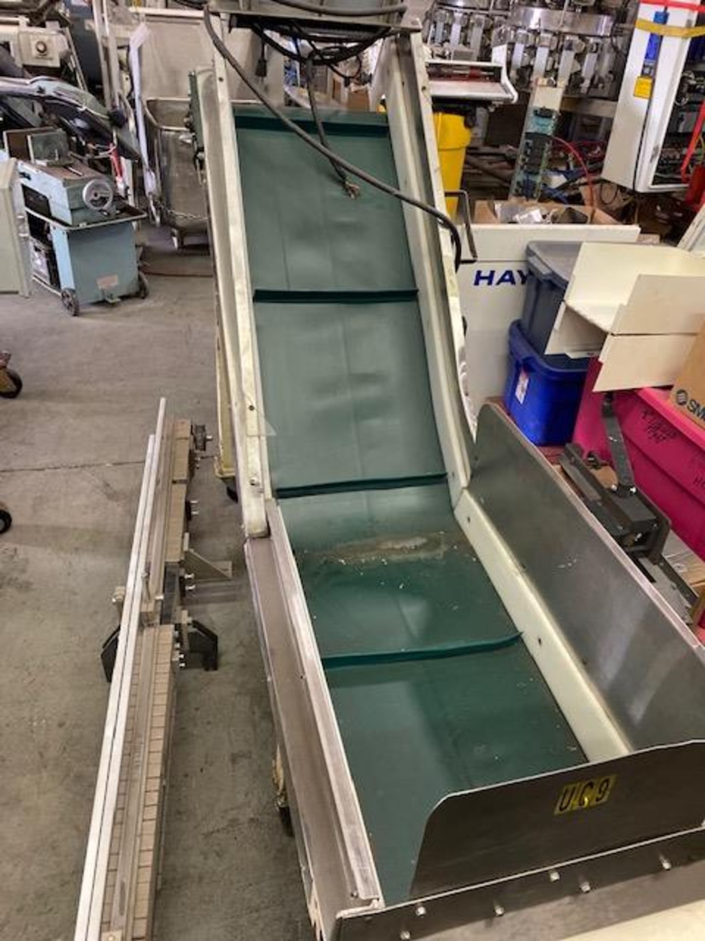 ANGLE CONVEYOR BELT(GREEN), SIMCO, 280-230/460V