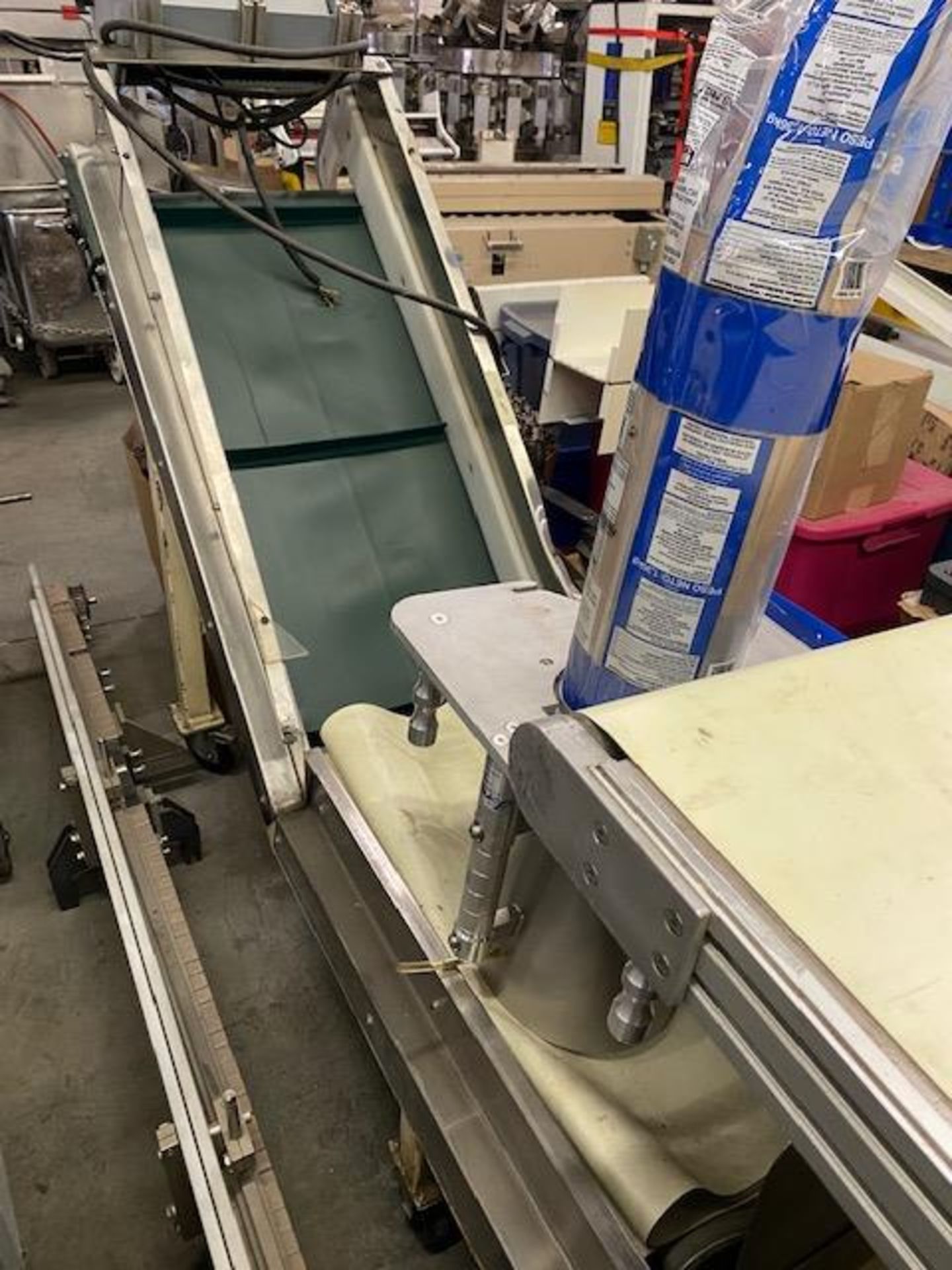 ANGLE CONVEYOR BELT(GREEN), SIMCO, 280-230/460V - Image 6 of 6