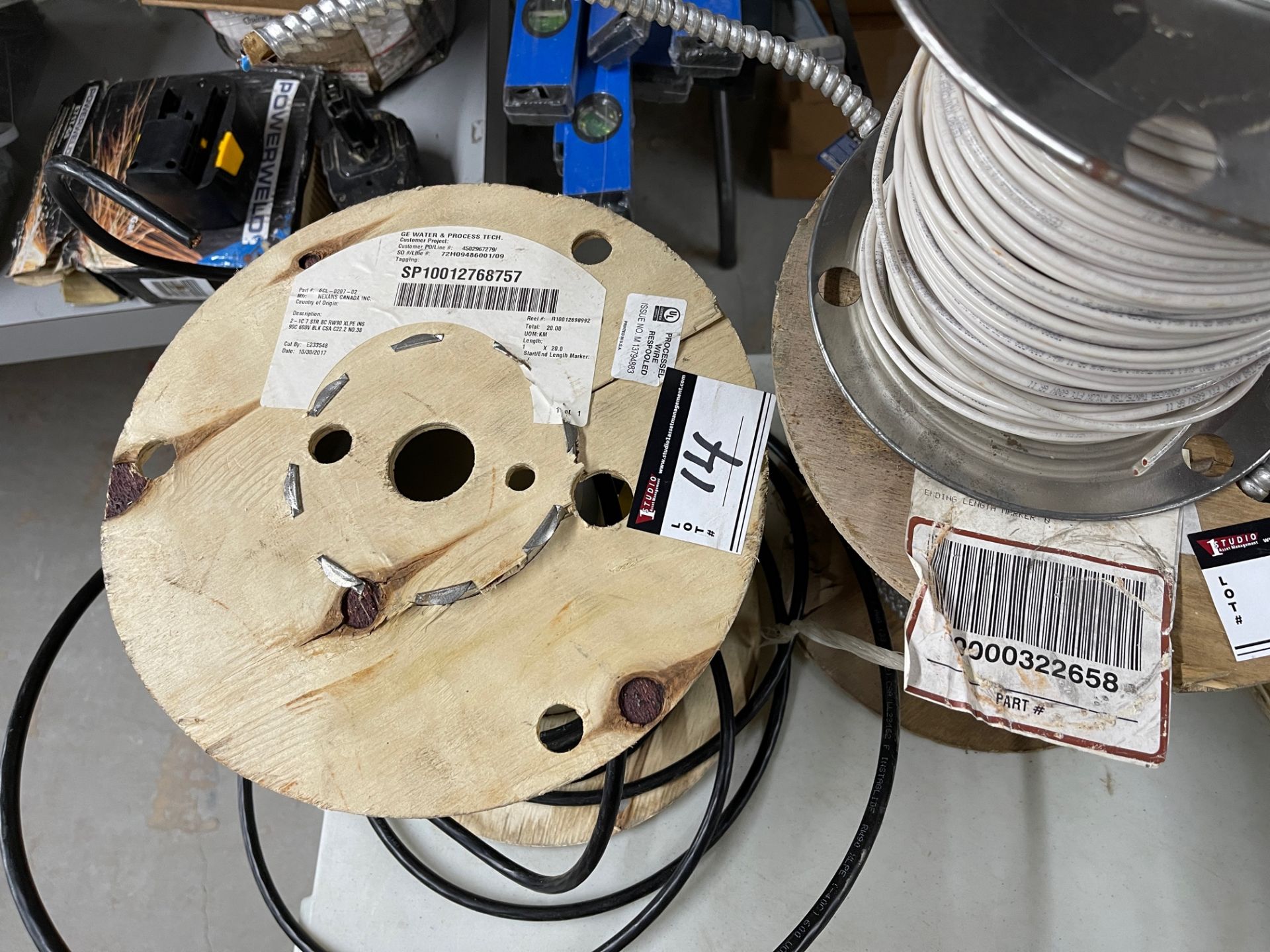 LOT/ASSORTED WIRES, 10 SPOOLS - Image 3 of 6