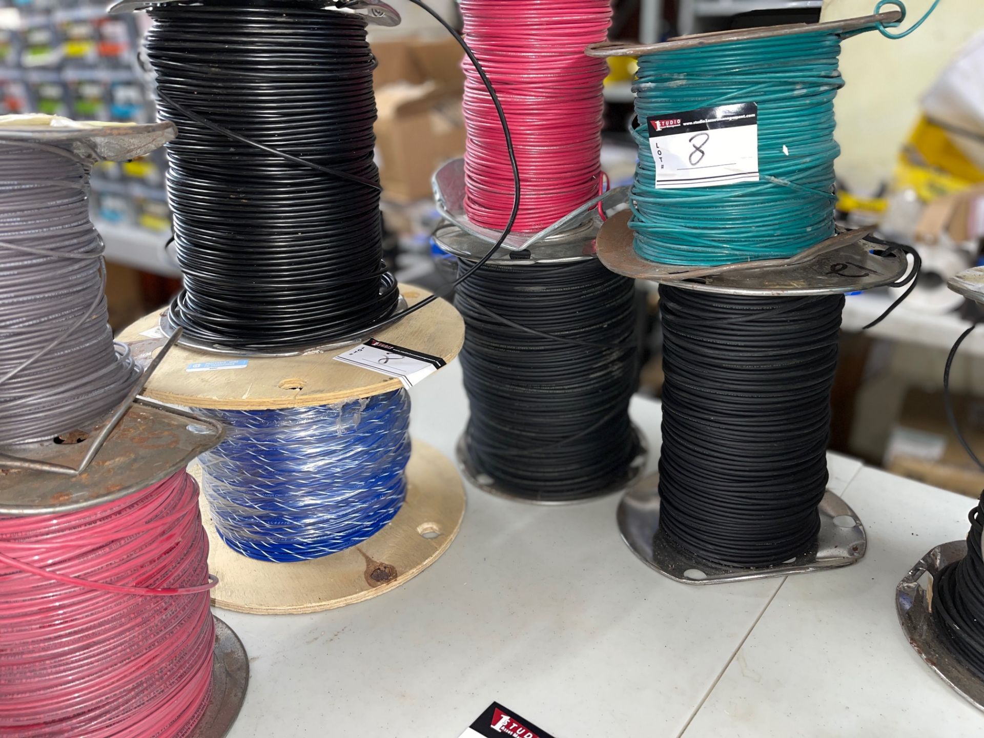 LOT/(13) SPOOLS OF WIRE