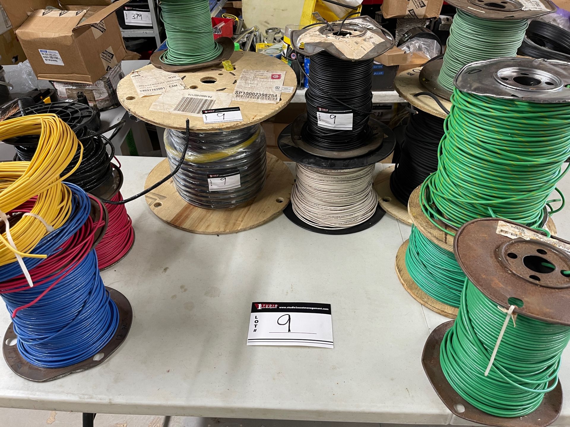 LOT/(13) SPOOLS OF WIRE