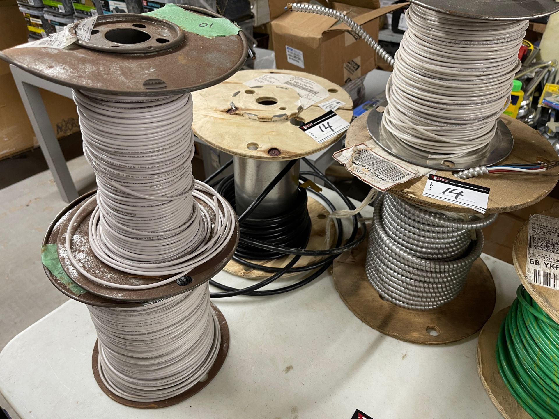 LOT/ASSORTED WIRES, 10 SPOOLS - Image 2 of 6