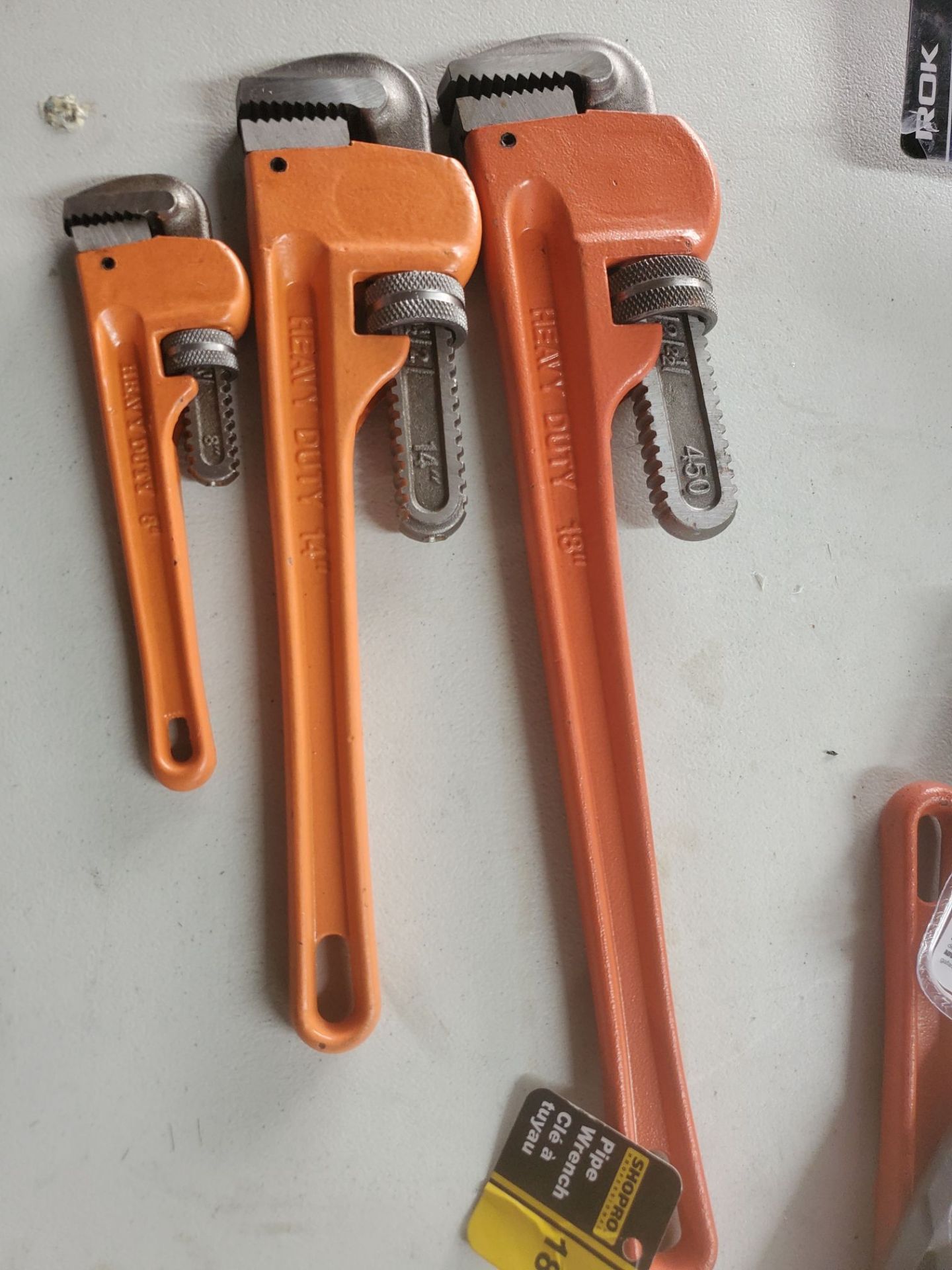 3 PCS PIPE WRENCH - Image 2 of 2