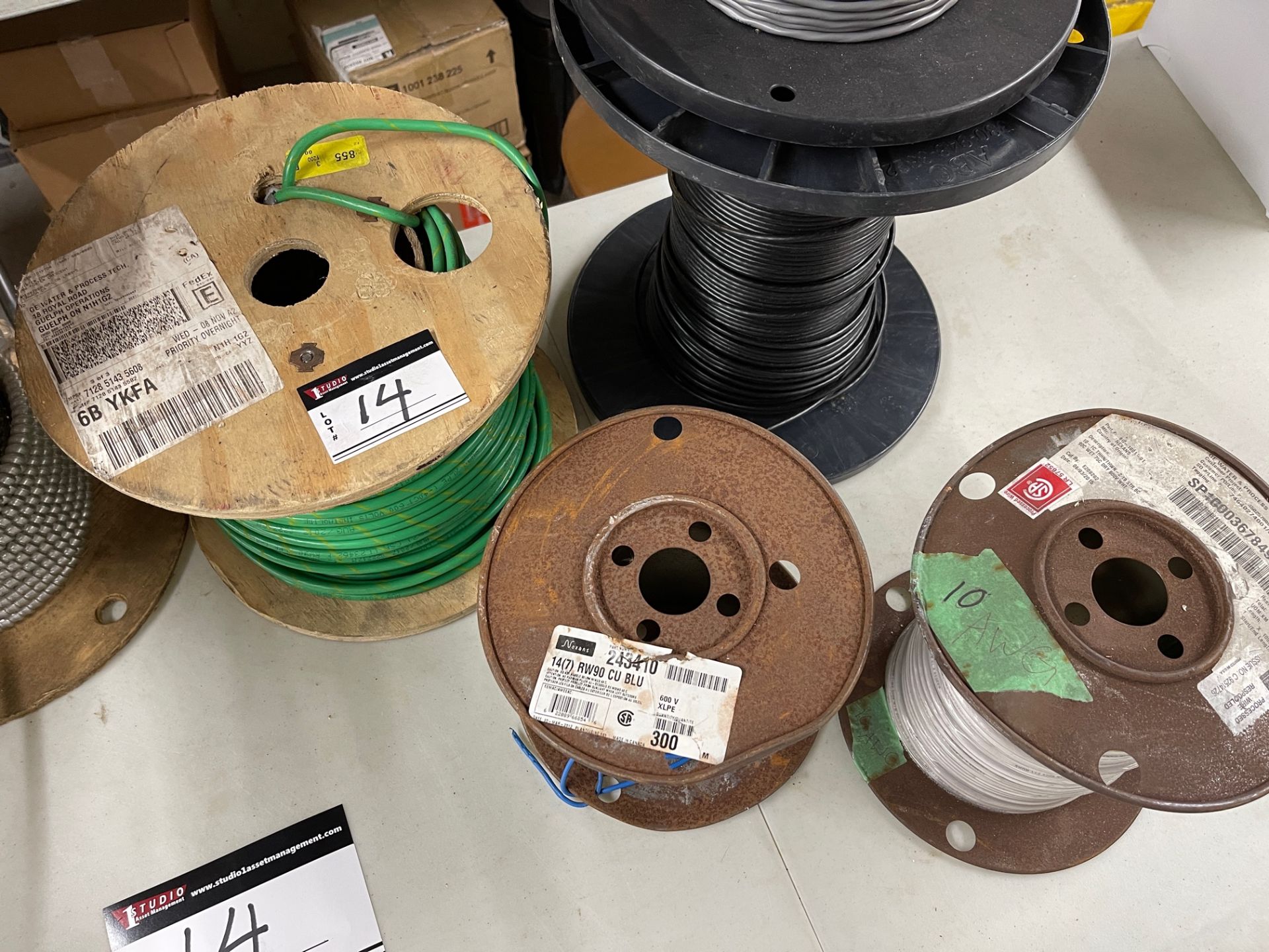 LOT/ASSORTED WIRES, 10 SPOOLS - Image 4 of 6