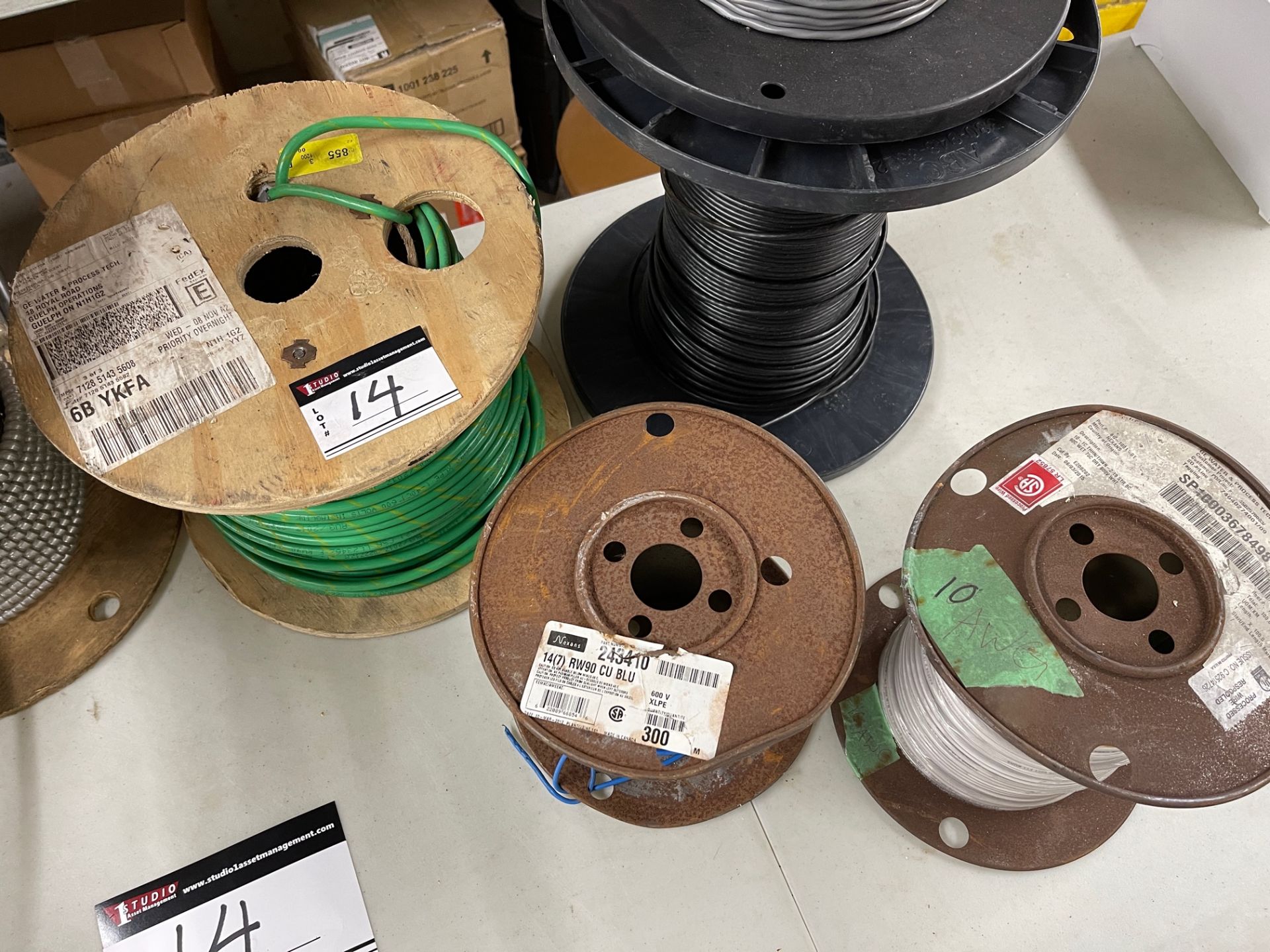 LOT/ASSORTED WIRES, 10 SPOOLS - Image 5 of 6