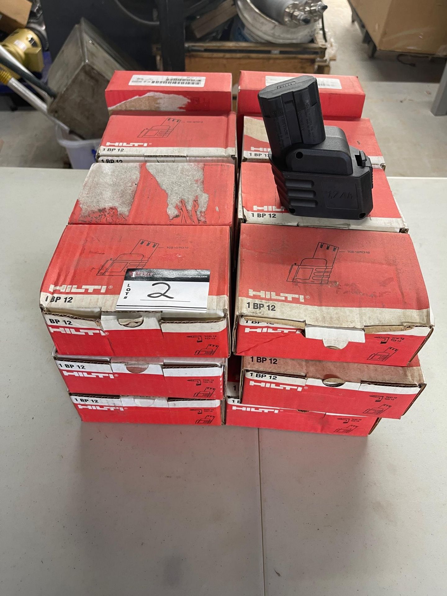 LOT/(25)HILTI, 1BP12, 12V NI-CD, PORTABLE TOOL BATTERIES, UNUSED - Image 4 of 4