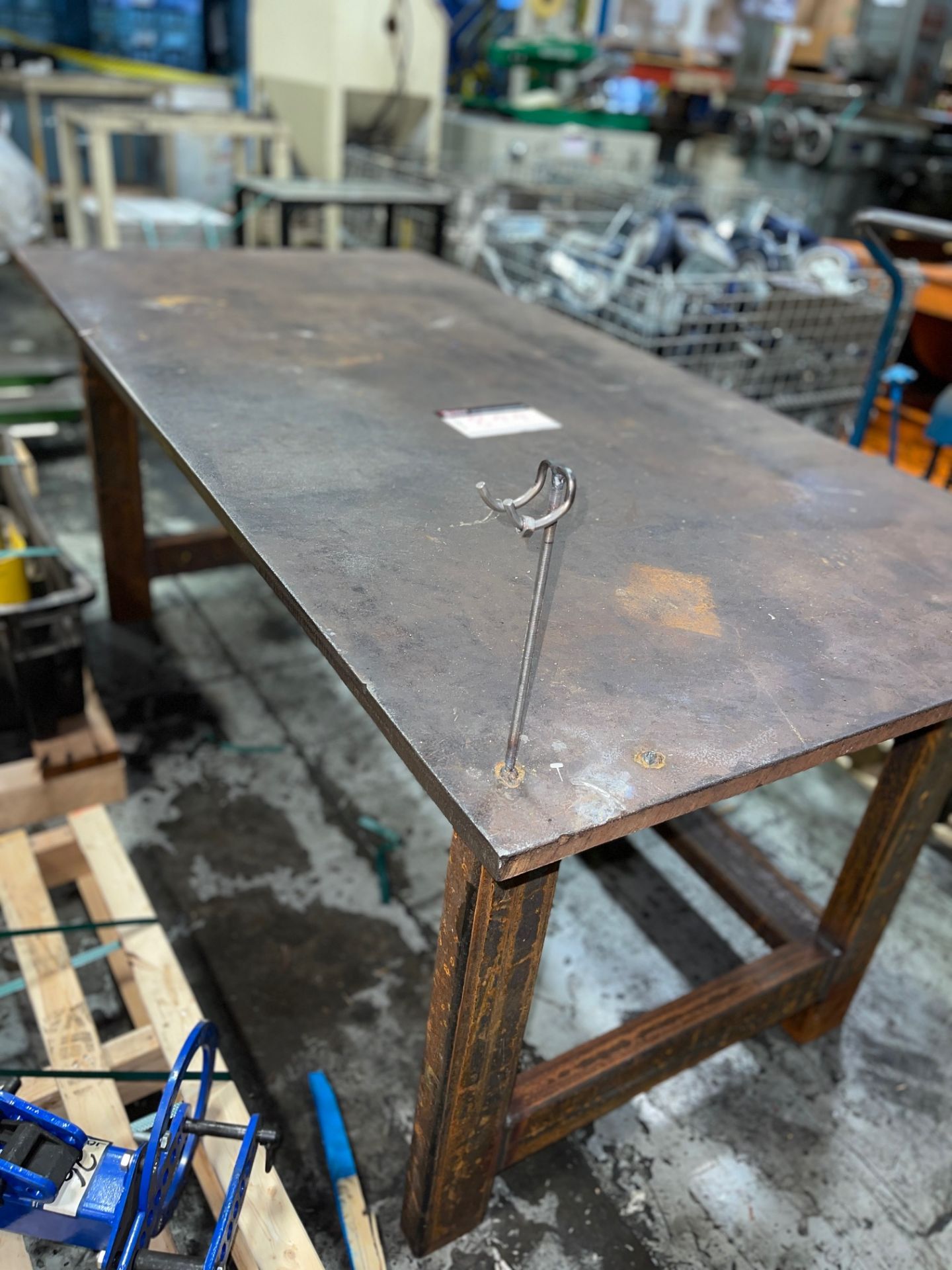 WELDING WORK TABLE, 1” THICK PLATE, 3’ X 6 FEET