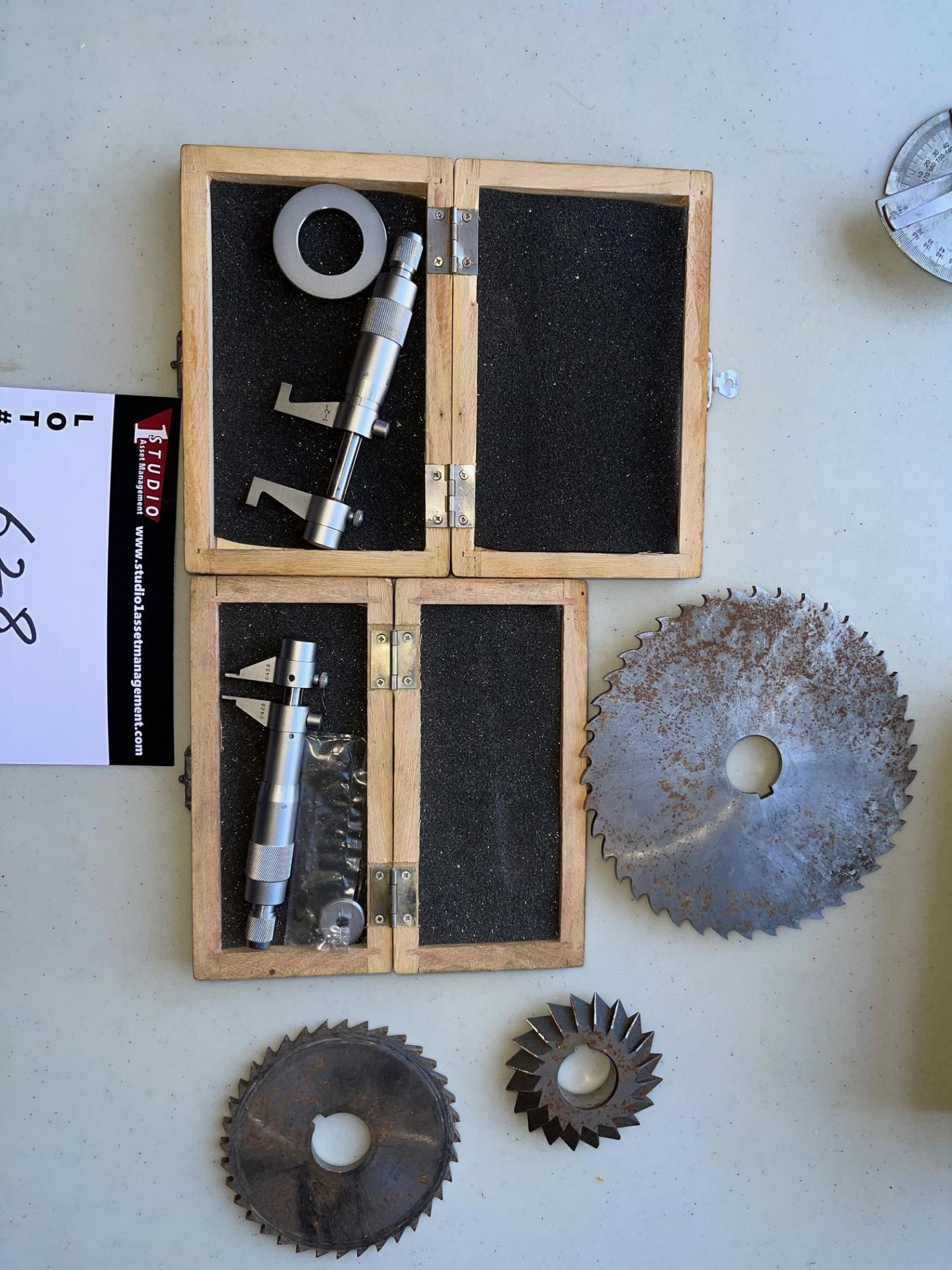 LOT/ MEASURING TOOLS INCLUDING INSIDE MICROMETERS, SS MEASURING DEVICES AND MACHINING CUTTING - Image 2 of 2