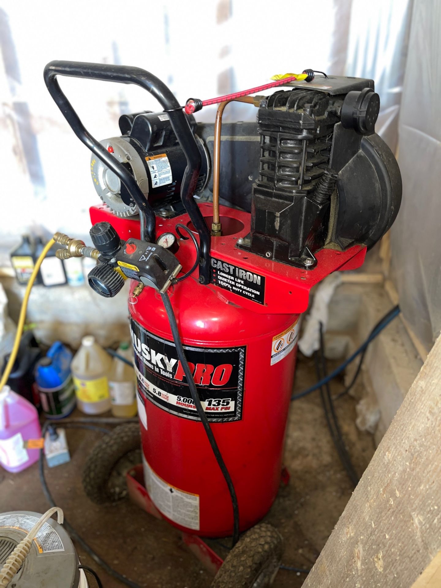 HUSKY PRO, 5 HP AIR COMPRESSOR, 26 GALLONS, 5 HP, 6.6. SCFM - Image 4 of 4