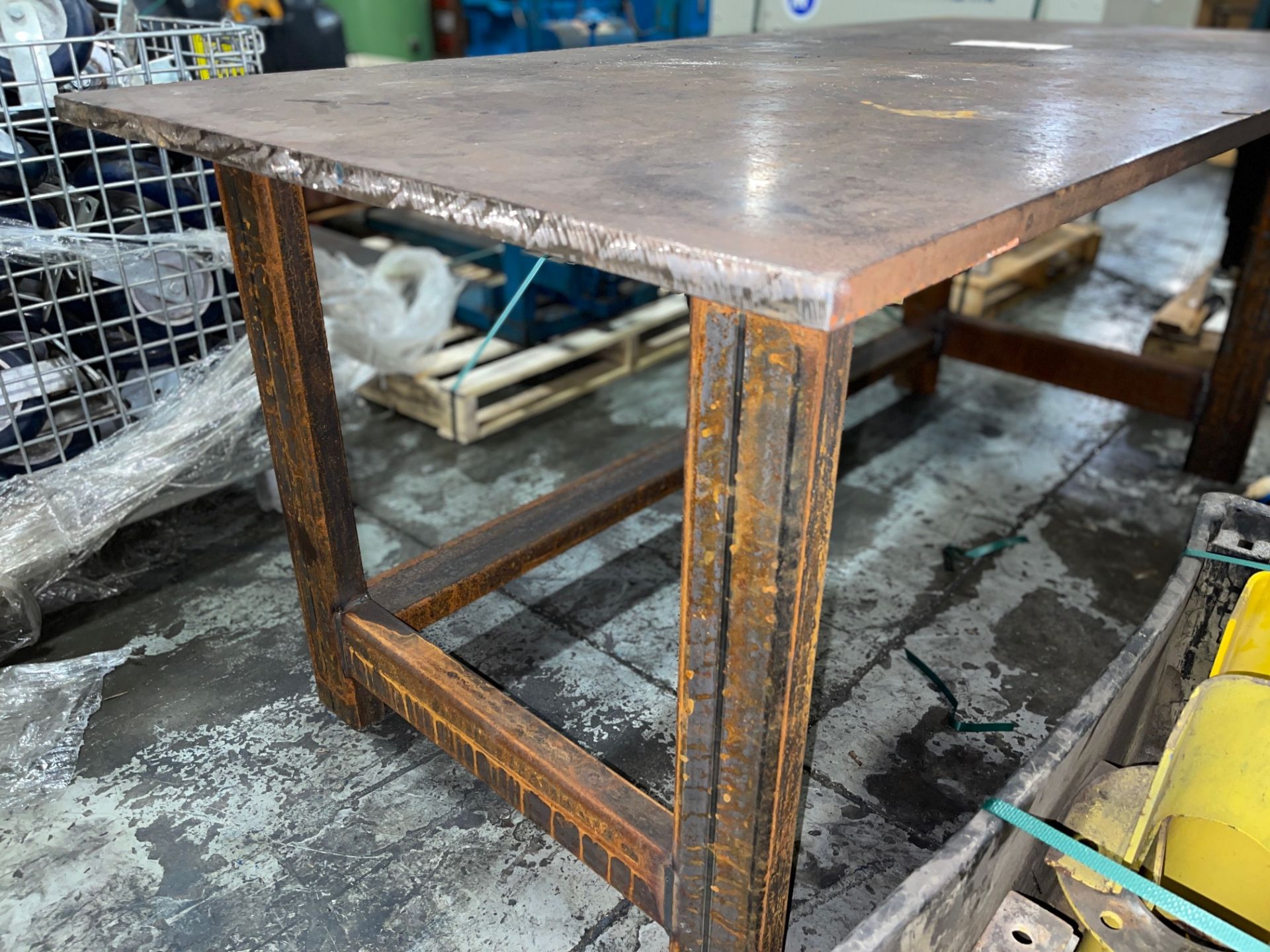 WELDING WORK TABLE, 1” THICK PLATE, 3’ X 6 FEET - Image 3 of 3