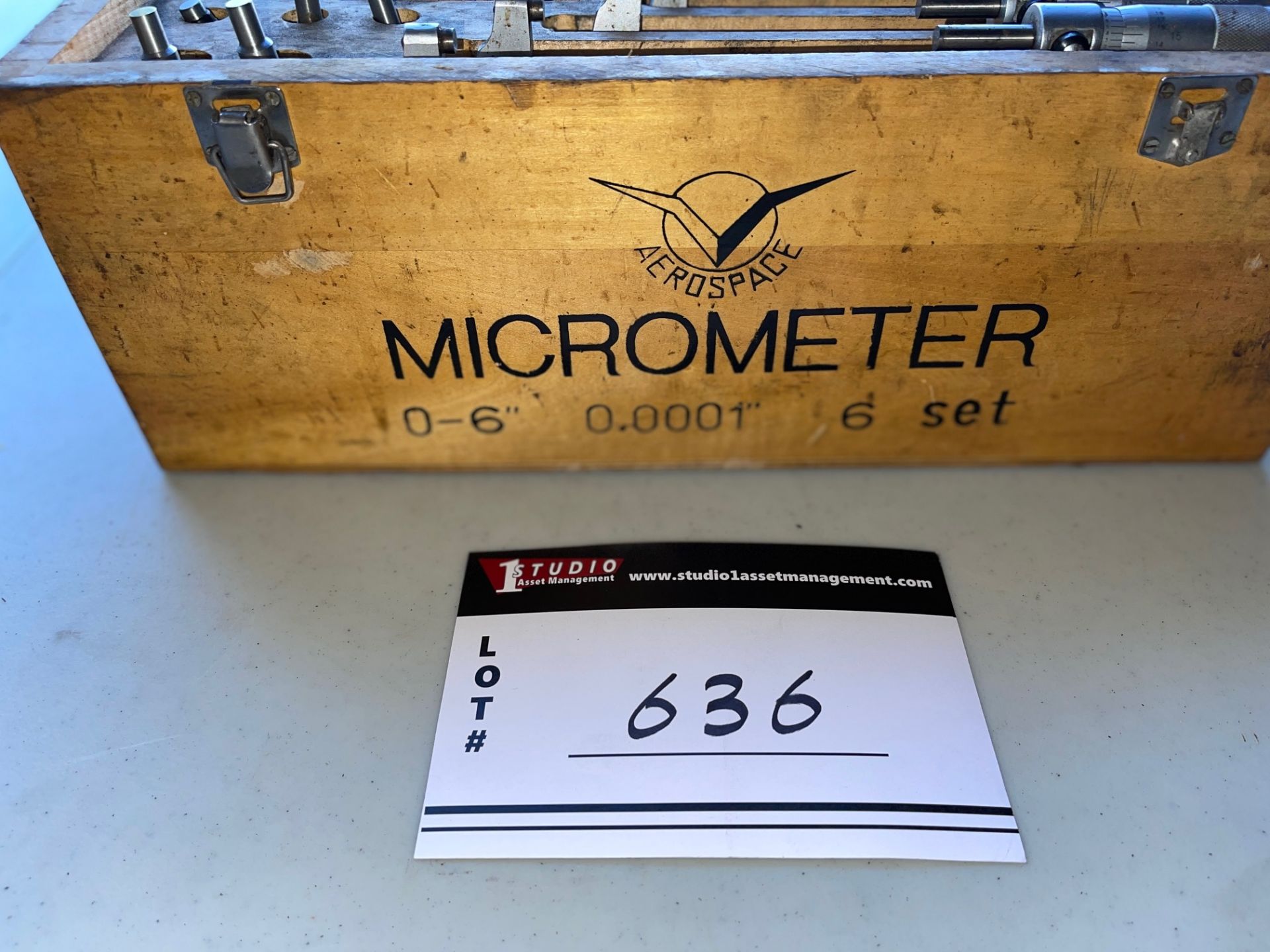 AEROSPACE MICROMETRE SET, 0-6”, 0.0001”, 6 SET