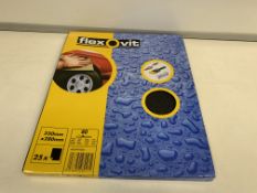 32 x NEW PACKS OF FLEXOVIT SANDPAPER IN VARIOUS GRADES