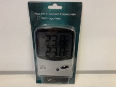 20 X BRAND NEW BOXED ATP MAX-MIN IN AND OUTDOOR TERMOMETERS