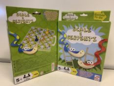 72 X BRAND NEW BOXED SNAKES AND LADDERS TRAVEL GAMES