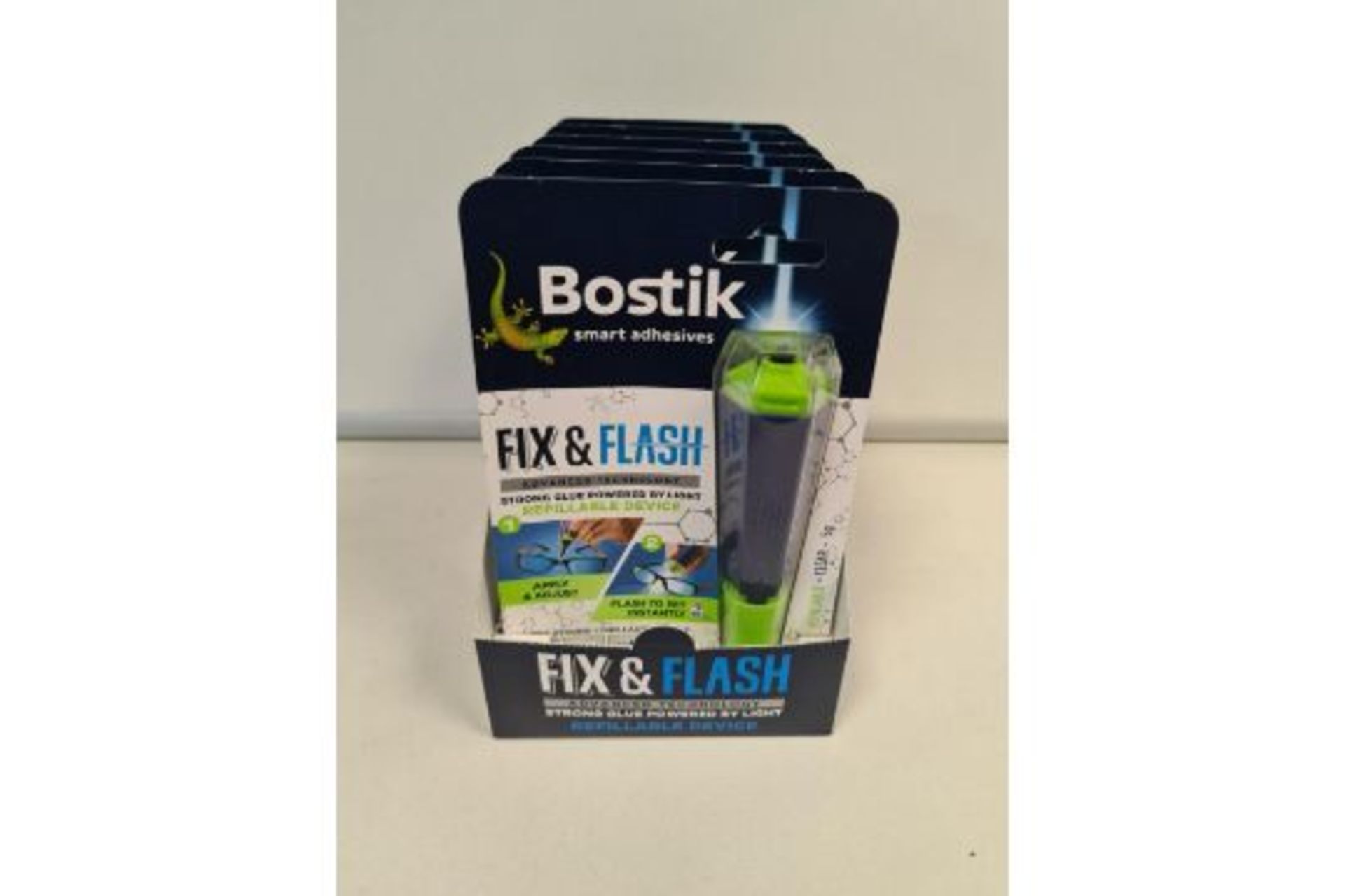 60 x BRAND NEW BOSTIK FIX & FLASH STRONG GLUE POWERED BY LIGHT