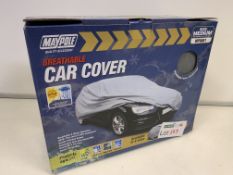 2 X BRAND NEW MAYPOLE BREATHABLE CAR COVERS SIZE MEDIUM