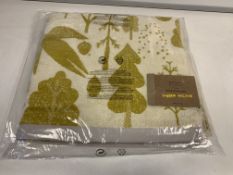 15 X BRAND NEW BOXED DONNA WILSON BIRD AND TREE MUSTARD BATH TOWELS 70 X 125CM RRP £24 EACH