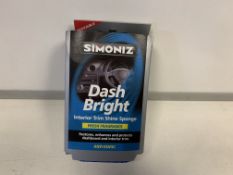 37 X BRAND NEW SIMONIZ DASH BRIGHT INTERIOR TRIM SHINE SPONGES