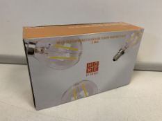 120 X BRAND NEW BOXED PACKS OF 3 4W (EQUIVALENT TO 25W) LED E27 ES GLOBE FILAMENT WARM WHITE BULBS