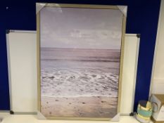 21 X BRAND NEW BOXED ARTHOUSE SERENITY BEACH FRAMED CANVAS 77 X 57 X 2.5CM RRP £29.99 EACH