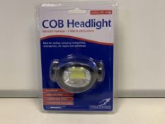 40 x NEW FALCON COB HEADLIGHT - 3 WATT & 200 LUMENS. IDEAL FOR CYCLING, CAMPING, BACKPACKING,