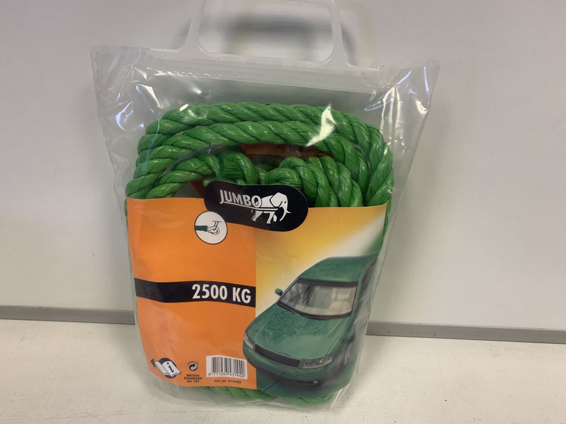 30 x NEW JUMBO 2500KG SUPER HEAVY DUTY TOW ROPES