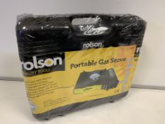 4 x NEW ROLSON PORTABLE GAS STOVES