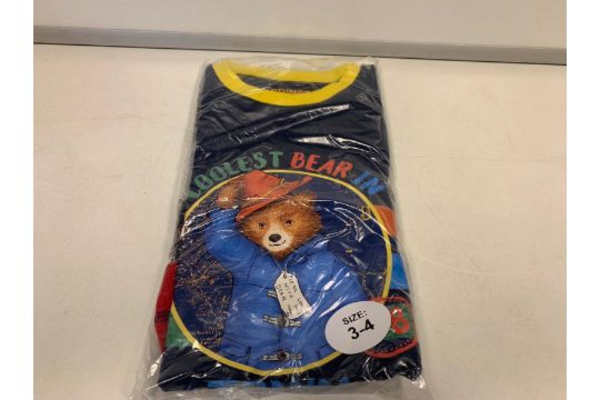 (NO VAT) 40 X OFFICIAL BRANDED MERCHANDISE PADDINGTON BEAR PJ'S AGE 4-5