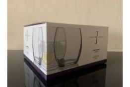 6 X BRAND NEW JASPER CONRAN PACKS OF 4 DAVENPORT TUMBLERS RRP £25 EACH