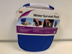 24 X BRAND NEW BOXED AUTOCARE WINTER SURVIVAL PACKS IN 3 BOXES