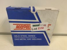 4 X BRAND NEW MAYPOLE WELDING MILD STEEL WIRES FOR AUTOMATIC/SEMI AUTOMATIC GAS METAL ARC WELDING