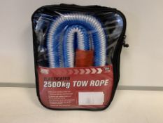 20 x NEW MAYPOLE ELESTICATED 2500KG HEAVY DUTY TOW ROPES