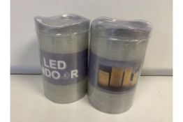 24 X BRAND NEW BOXED LED INDOOR CANDLES SILVER GLITTER IN 2 BOXES