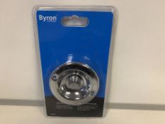 29 X BRAND NEW BYRON SMARTWARES WIRED CHROME FLUSH MOUNTED PUSH DOORBELLS